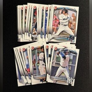 2025 Bowman 1st Prospects - Lot of 38 Cards